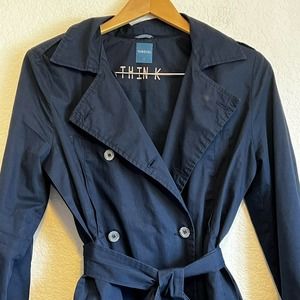 yargici think Trench Raincoat Coat Womens Small (1)